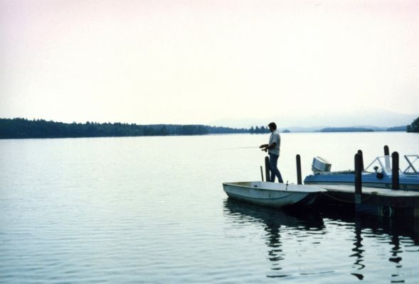 1986
Dan fishing on Squam Lake. 

