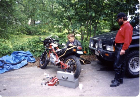 Danny working on the Duck 1989
Long before Tim Taylor and Home Improvment.
